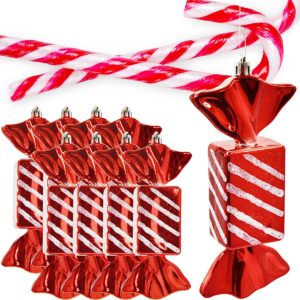 PLASTIKINIS KALĖDINIS ŽAISLIUKAS FORMAI 15CM SALDŽIAI 8VNT. MICA 263965 - Image 6