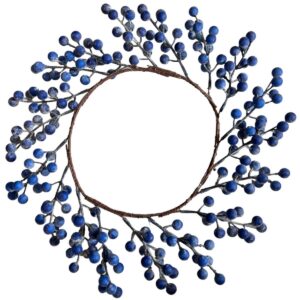 DEKORACINIS VAINIKAS IŠ ŠALTALANKIŲ (GRANATŲ SPALVOS) 30 CM 1058122