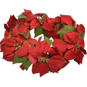 DEKORACINIS VAINIKAS 45 CM KALĖDINĖ ŽVAIGŽDĖ POINSETIJA 530200 - Image 8