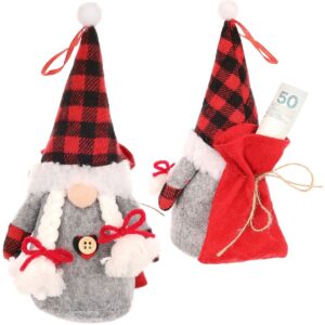 DEKORACINIS KALĖDŲ SENELIS SU DOVANŲ MAIŠELIU 20CM GIRL 1044507