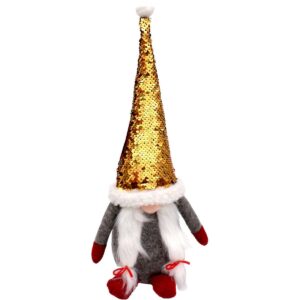 DEKORACINIS NYKŠTUKAS GNOMAS SU MAGIŠKAIS ŽVYNELIAIS 35CM PILKAS 1044880 - Image 7