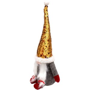 DEKORACINIS NYKŠTUKAS GNOMAS SU MAGIŠKAIS ŽVYNELIAIS 35CM PILKAS 1044880 - Image 8