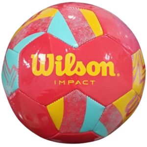 FUTBOLO KAMUOLYS WILSON IMPACT SB KORALINIS/GELTONAS/MĖLYNAS 5 DYDŽIO 849234