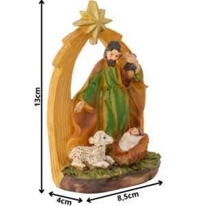 KALĖDINĖ BETLIEJAUS SCENA ŠVENTOJI ŠEIMA 13CM JUOZAPAS 1054759 - Image 2
