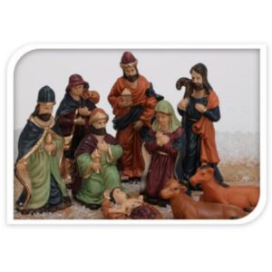 FIGŪRĖLĖS KALĖDINEI SCENAI 9VNT 8CM 209571 - Image 2