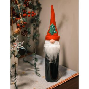 KALĖDINĖ DEKORACIJA KALĖDŲ SENELIS BUTELIO DĖKLAS STALO ĮRANKIAMS SERVETĖLĖMS 1048123 - Image 4