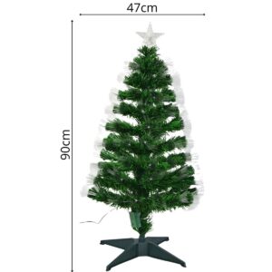 ŠVIESOLAIDINĖ DEKORATYVINĖ EGLUTĖ ŠILTA BALTA 90CM 220309 - Image 5