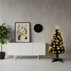 ŠVIESOLAIDINĖ DEKORATYVINĖ EGLUTĖ ŠILTA BALTA 90CM 220309 - Image 6