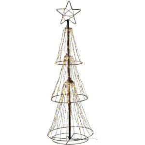 DEKORACINĖ EGLUTĖ 310 LED ŠILTA BALTA 150 CM LUCA 821303