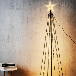 DEKORACINĖ EGLUTĖ 550LED ŠILTA BALTA 300CM BLACK 7666466 - Image 5