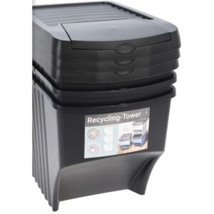 ŠIUKŠLIADĖŽĖS ATLIEKŲ KIBIRAI 22 L RINKINYS 3 VNT. ANTRACITO SPALVOS 428743 - Image 10