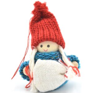 DEKORACINĖ LĖLĖ SU MAIŠELIU MĖLYNA GIRL 7,5CM 1044378 - Image 10