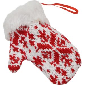 KALĖDINIS ŽAISLIUKAS PIRŠTINĖ DOVANOMS 12CM BALTAS 1044262 - Image 3