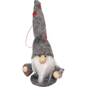 PAKABUKAS KALĖDINIS ŽAISLIUKAS NYKŠTUKAS PILKAS 11CM 1044415 - Image 6