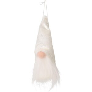 DEKORACINIS PAKABUKAS KALĖDŲ SENELIS 11CM BALTAS 628907