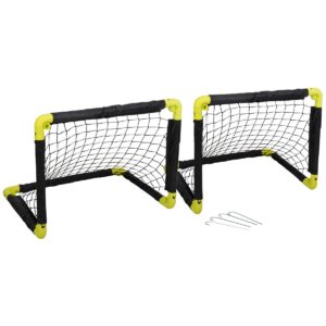 2 FUTBOLO VARTŲ RINKINYS SU TINKLU 55x44x44CM DUNLOP 133584