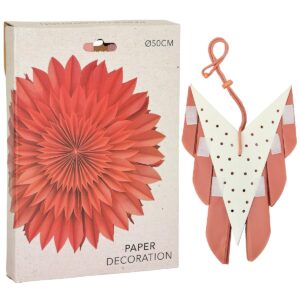 DEKORACINĖ KABINAMA 3D POPIERINĖ ŽVAIGŽDĖ 50CM ROŽINĖ 546560 - Image 10