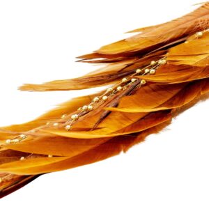 DEKORACINIS PAUKŠTIS SU SEGTUKU 38CM AUKSINIS 1078366 - Image 3