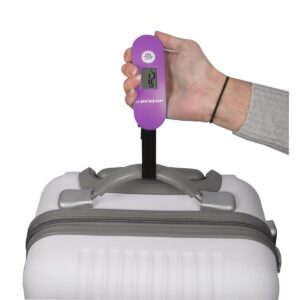 ELEKTRONINĖ TURISTINĖ SVARSTYKLĖS MAX 40 KG DUNLOP VIOLETINĖS 1060545