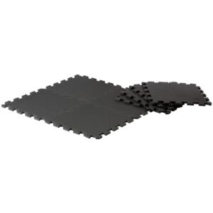 DĖLIONĖS TIPO KILIMĖLIS TRENIRUOKLIAMS 8VNT. 30x30x0,9CM JUODAS PURE 2 IMPROVE 7035400