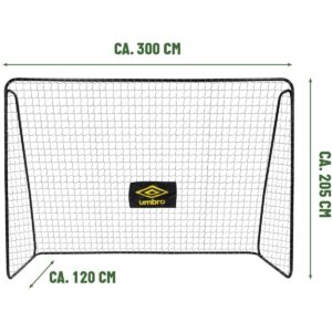 FUTBOLO VARTAI SU TINKLU 300x205x120CM UMBRO 268958 - Image 8