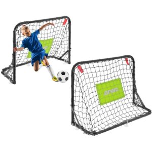 2 METALINIŲ VARTŲ RINKINYS SU TINKLU, FUTBOLO KAMUOLIU IR POMPA 60X45X24CM ENERO 1053233