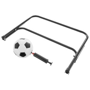 2 METALINIŲ VARTŲ RINKINYS SU TINKLU, FUTBOLO KAMUOLIU IR POMPA 60X45X24CM ENERO 1053233 - Image 3