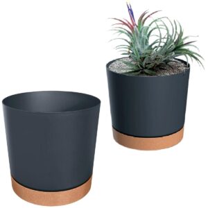 GĖLIŲ VAZONAS TUBO PM ANTRACITO SPALVOS 18CM 466941 - Image 7
