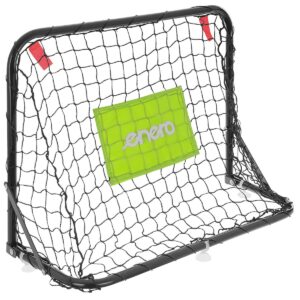 2 METALINIŲ VARTŲ RINKINYS SU TINKLU, FUTBOLO KAMUOLIU IR POMPA 60X45X24CM ENERO 1053233 - Image 7