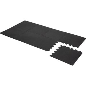 DĖLIONĖS TIPO KILIMĖLIS TRENIRUOKLIAMS 8VNT. 30x30x0,9CM JUODAS PURE 2 IMPROVE 7035400 - Image 3