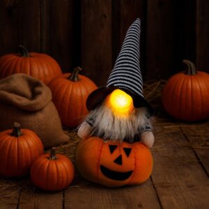 DEKORACINĖ FIGŪRĖLĖ ANT MOLIŪGO 25CM LED HALLOWEEN ORANŽINĖ 1064222 - Image 6