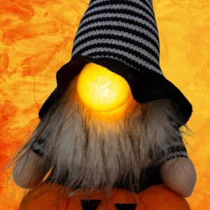 DEKORACINĖ FIGŪRĖLĖ ANT MOLIŪGO 35CM LED HALLOWEEN ORANŽINĖ 1064253 - Image 4