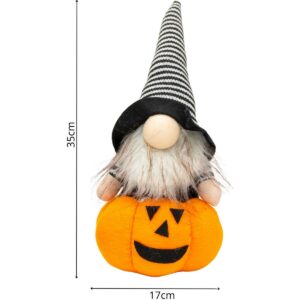 DEKORACINĖ FIGŪRĖLĖ ANT MOLIŪGO 35CM LED HALLOWEEN ORANŽINĖ 1064253 - Image 5