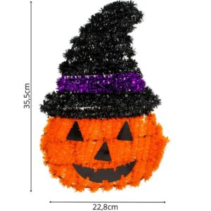 DEKORACINĖ FIGŪRĖLĖ MOLIŪGAS 35CM HALLOWEEN VIOLETINIS DRYŽIS 1067780 - Image 4