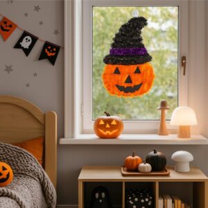 DEKORACINĖ FIGŪRĖLĖ MOLIŪGAS 35CM HALLOWEEN VIOLETINIS DRYŽIS 1067780 - Image 5