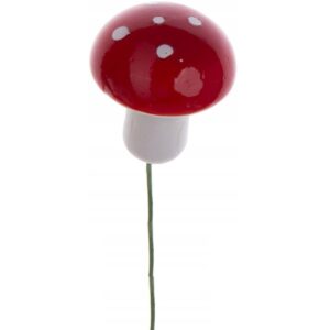 DEKORACINĖ FIGŪRĖLĖ GRYBŲ MUSMIRĖS ANT VIELUTĖS 9VNT 1065830 - Image 2