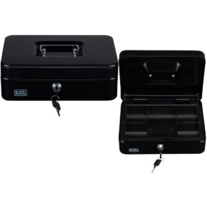 METALINĖ KASUTĖ PINIGAMS IR DOKUMENTAMS 25x8,5x18CM BLACK + DECKER 240060