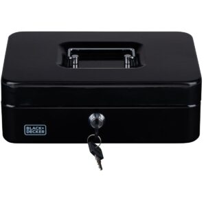 METALINĖ KASUTĖ PINIGAMS IR DOKUMENTAMS 25x8,5x18CM BLACK + DECKER 240060 - Image 7