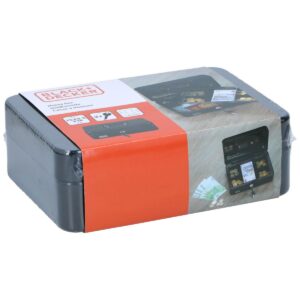 METALINĖ KASUTĖ PINIGAMS IR DOKUMENTAMS 25x8,5x18CM BLACK + DECKER 240060 - Image 10