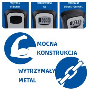 RAKINAMAS SEIFAS RAKTAMS SU 4 SKAITMENŲ KODU KINZO 265865 - Image 3