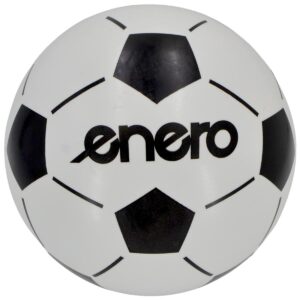 VINILINIS FUTBOLO KAMUOLYS BORUŽĖLĖ BALTAS-JUODAS 21CM 85G ENERO 1078656