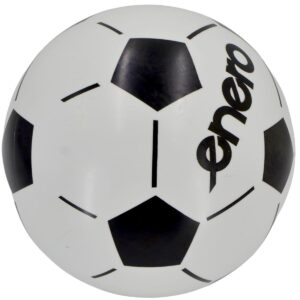 VINILINIS FUTBOLO KAMUOLYS BORUŽĖLĖ BALTAS-JUODAS 21CM 85G ENERO 1078656 - Image 3