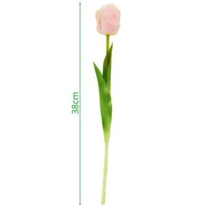 ROŽINĖ TULPĖ 38CM KAIP GYVA PAVASARINĖ DEKORACIJA 1075235 - Image 4