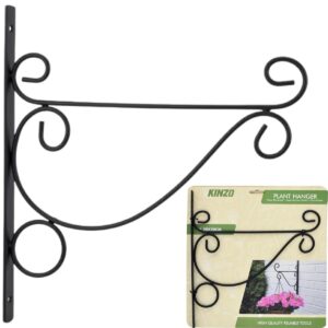 METALINIS AUGALŲ LAIKIKLIS SU ORNAMENTAIS JUODAS 26X28CM KINZO 1086958