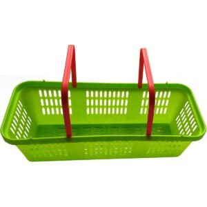 PLASTIKINIS KREPŠELIS VAISIAMS IR DARŽOVĖMS, AŽŪRINIS SU RANKENA 1075730 - Image 2