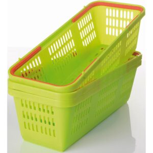 PLASTIKINIS KREPŠELIS VAISIAMS IR DARŽOVĖMS, AŽŪRINIS SU RANKENA 1075730 - Image 5