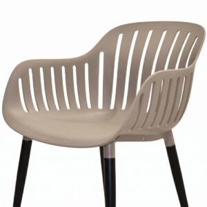 BALKONŲ BALDŲ KOMPLEKTAS STALAS IR 2 KĖDĖS SMĖLIO SPALVOS 875462 - Image 3