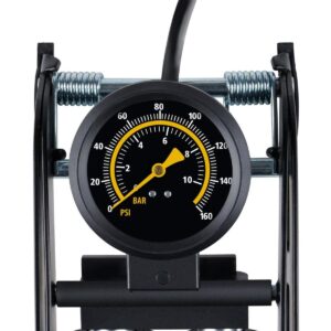 2 STŪMOKLIŲ KOJINĖ POMPA SU MANOMETRU DVIRAČIUI AUTOMOBILIUI KAMUOLIUI DUNLOP 2275215 - Image 4