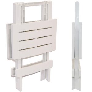 SULANKSTOMAS PLASTIKINIS SODO STALAS 43x45x50CM BALTAS 907201 - Image 3