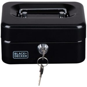 METALINĖ KASUTĖ PINIGAMS IR DOKUMENTAMS 15x8x11,8 CM BLACK + DECKER 240046 - Image 6